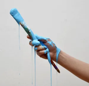 painting, hand, paint, brush, blue, color, paints, piece, painting, paint, paint, brush, brush, brush, brush, brush, paints